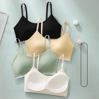 Breast Wrap / No-strap Top – 3/4 kosár, forma: felső vékony / alsó vastag, nylon, légáteresztő, seamless, kényelmes női fehérnemű