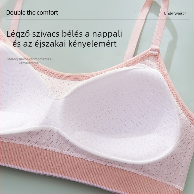 Breast Wrap / No-strap Top – 3/4 kosár, forma: felső vékony / alsó vastag, nylon, légáteresztő, seamless, kényelmes női fehérnemű