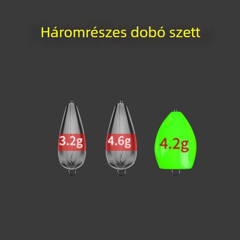 Drótos horogkészlet 16 horoggal, anti-összefonódás, Caddis csali