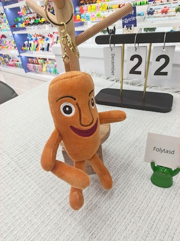 Púpos kulcstartó: cápa-baba és banánmajom plüss játék, PP pamut töltet, rendkívül puha rövid plüss, termékkód HN00066, testreszabás minta alapján, uniszex, 7–14 éves