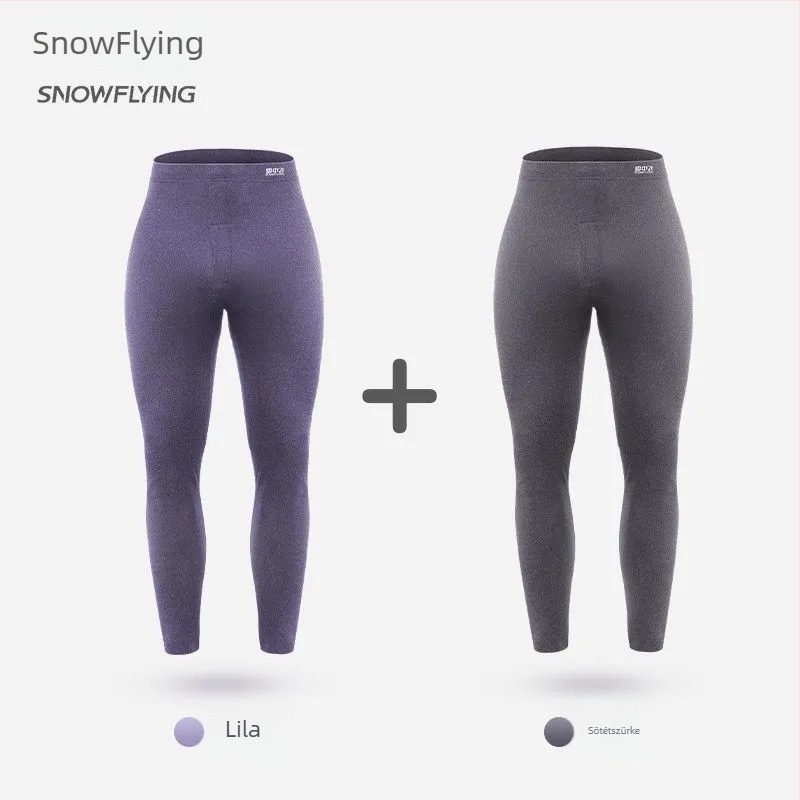 Férfi fleece-béléssel ellátott termikus nadrág, magas derekú, kétszeres réteg, vast poliészter anyag 251-300 g/m² a melegen tartásért