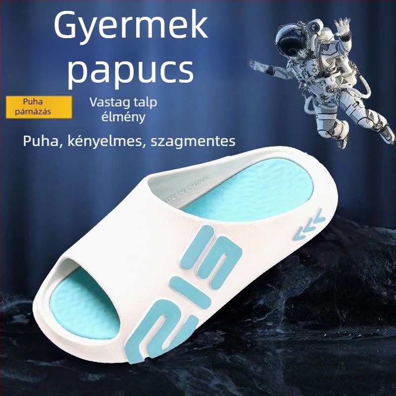 EVA gyerekpapucs, csúszásmentes, szagtalan, csendes, beltéri használatra, 6–12 éveseknek