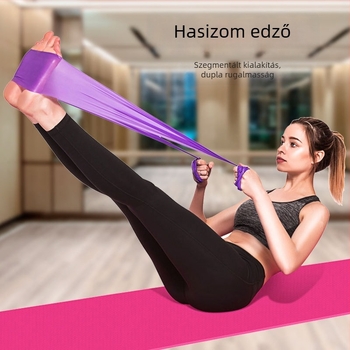 Ellenálló szalag – Jóga és fitnesz nyújtó szalag, TPE anyag, ideális edzéshez és testformáláshoz, karok erősítésére