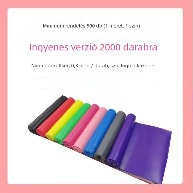 Ellenálló szalag – Jóga és fitnesz nyújtó szalag, TPE anyag, ideális edzéshez és testformáláshoz, karok erősítésére