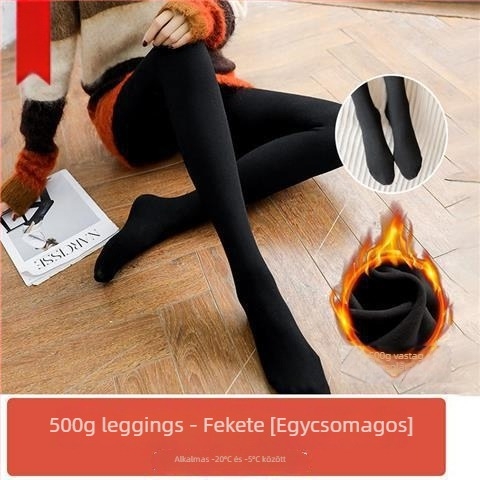Női fleece-betétes harisnyanadrág, magas derekú, 3/4 hosszú, karcsúsító szabás, plusz méret, őszi-téli.