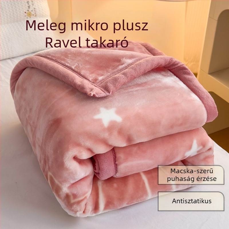 Raschel plüss takaró, rajzfilm mintás, egész éves használatra, 1–12 éveseknek, 1500–2000 g, kollégiumi stílus