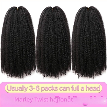 Afro kinky curly dreadlock paróka, ponytail stílusú, magas hőmérsékletű szálból készült