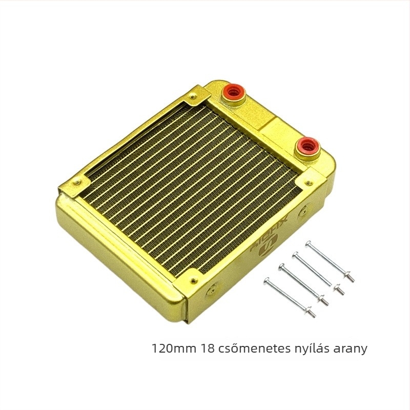 Alumínium vízhűtéses radiátor ipari számítógépekhez, csővezetékes hőleadás