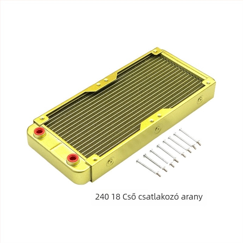 Alumínium vízhűtéses radiátor ipari számítógépekhez, csővezetékes hőleadás