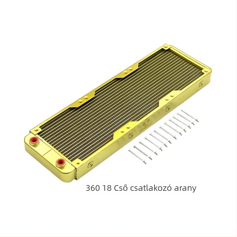 Alumínium vízhűtéses radiátor ipari számítógépekhez, csővezetékes hőleadás