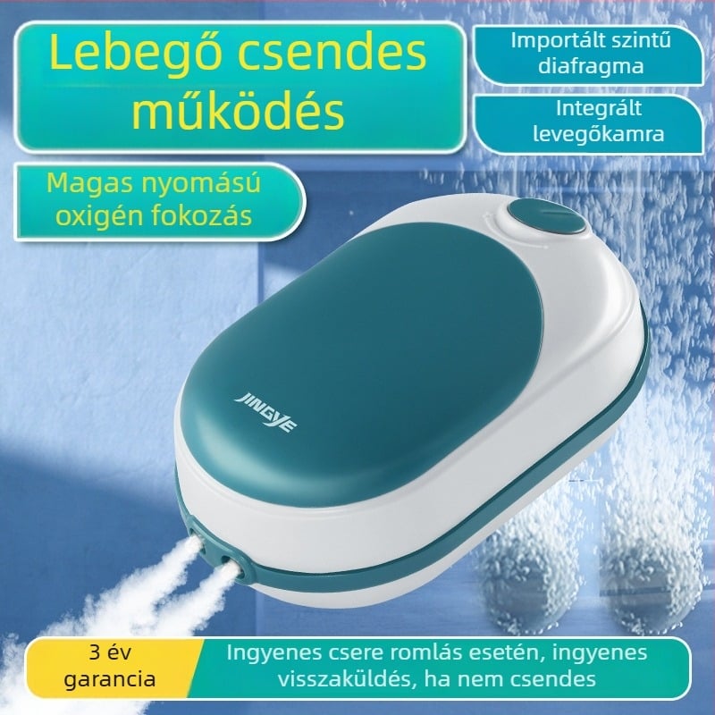 Jingye akvárium oxigénpumpa - dupla nyílású, energiatakarékos és csendes