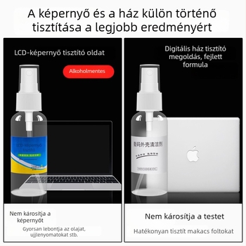 Kilenc darabos számítógép-tisztító készlet: képernyőtisztító, notebook burkolat tisztító, billentyűzet tisztító eszközök – Modell: Qjj-003; Márka: Tide competition; Kompatibilis a 21789048979