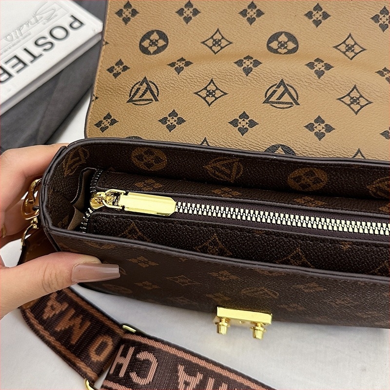 Női crossbody táska nyomtatott cilindrikus dizájnnal, klasszikus, sokoldalú és minimalist.