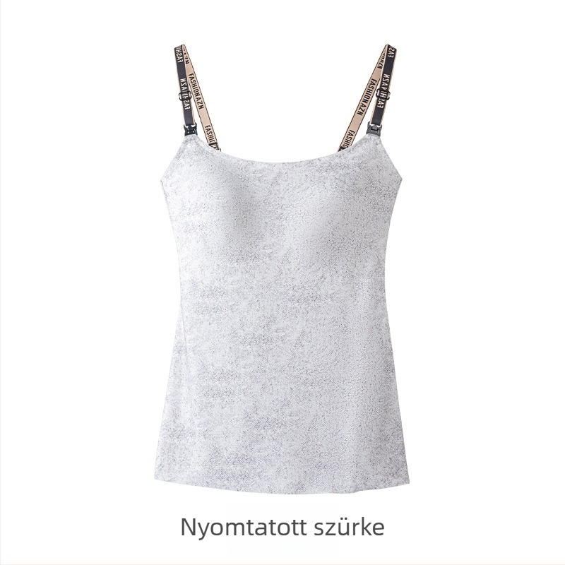 Hűsítő, varrás nélküli szoptatós top hosszú fazonban, elől nyíló, merevítő nélkül, terhes- és szoptató nőknek, vékony anyag