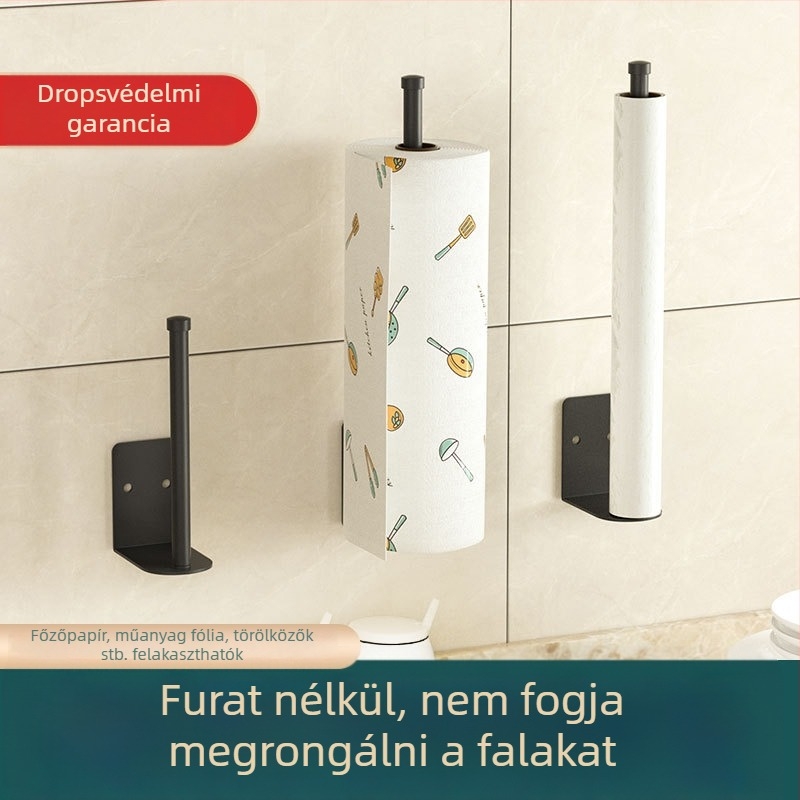 Jianyi Mu rozsdamentes acél falra szerelhető fóliatartó kampóval – magáncímkézés engedélyezett