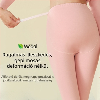 Szoptatós kismama szett: felső és nadrág Modal anyagból, hosszú ujjú, ősz 2024, 30–50% Modal szál