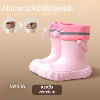 Gyerek esőcsizma – EVA felsőrész, magas szár, középmagas sarok 3–5 cm, uniszex, négy évszak