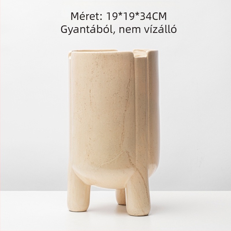 Gyanta váza, kínai stílus, anyag: műanyag/gyanta
