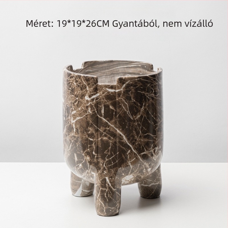 Gyanta váza, kínai stílus, anyag: műanyag/gyanta