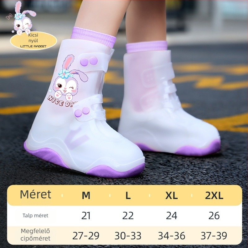 Gyerekeknek szóló cipővédő (PVC, vízálló, csúszásmentes, kopásálló)