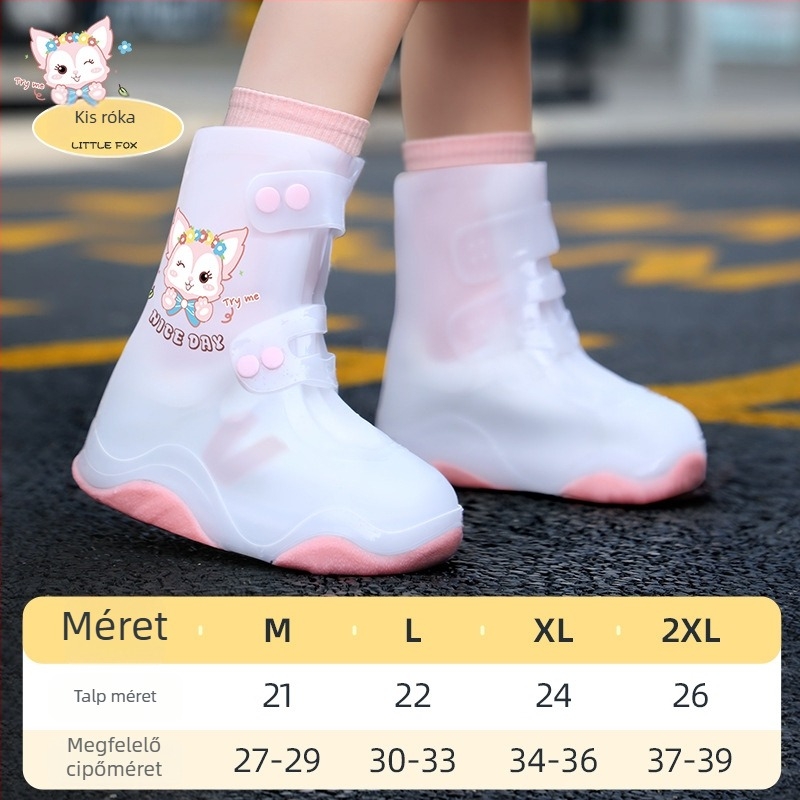 Gyerekeknek szóló cipővédő (PVC, vízálló, csúszásmentes, kopásálló)