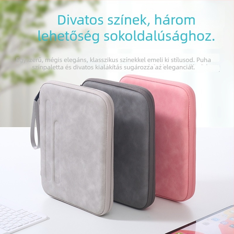 EVA keményhéjú tablet-táska: vízálló, ütésálló, lopás elleni védelem, poliészter bélés