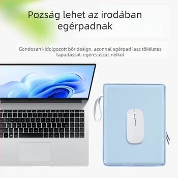 iPad táblagép táska poliészter anyagból, belső zseb, kopásálló és ütésálló, cipzáros nyitás, puha fogantyú