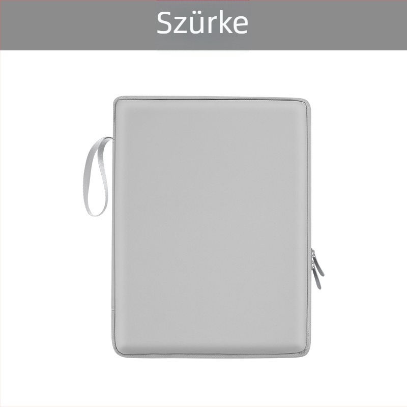 iPad táblagép táska poliészter anyagból, belső zseb, kopásálló és ütésálló, cipzáros nyitás, puha fogantyú
