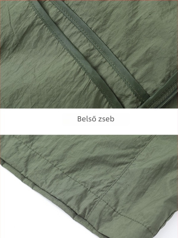 NIUDI Kültéri szélvédő dzseki – Uniszex, Nylon anyag, UV50 védelem, Légáteresztő, Gyorsan száradó, Könnyű
