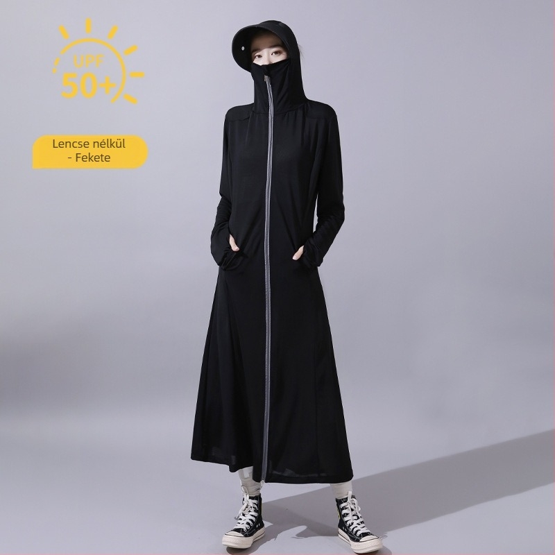 Hosszú női kardigán UV-védelemmel, légáteresztő, gyorsan száradó, poliészter