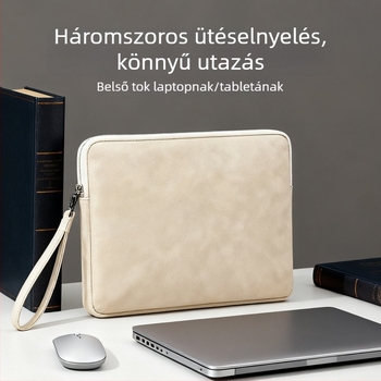 PU anyagú laptop- és tabletatáska anti-sokk védelemmel, poliészter béléssel, hordozható kialakítás az új nemzeti trend szerint, kompatibil Apple, Huawei és Lenovo Xiaoxin tabletekkel