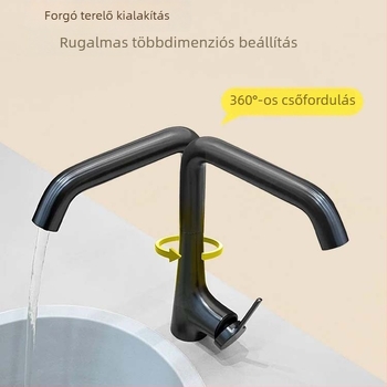 Konyhai csaptelep – sárgaréz, kihúzható, keverő, kerámia szeleppel, egykezes, modell 1896