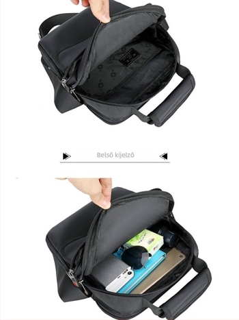 Swiss Army Knife üzleti táska – Oxford anyag, egyszínű, belső nylon bélés, vízálló és kopásálló, vágásálló, üzleti utazásokhoz