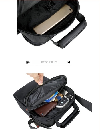 Swiss Army Knife üzleti táska – Oxford anyag, egyszínű, belső nylon bélés, vízálló és kopásálló, vágásálló, üzleti utazásokhoz