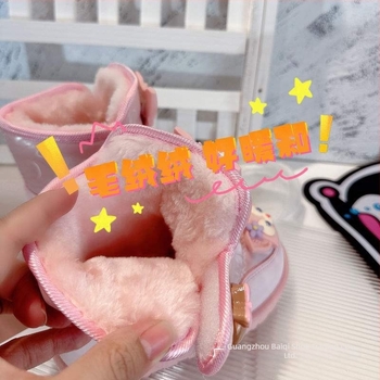 Lányok bokacsizmái, vízálló, csúszásmentes talppal, mikrofiber felsőrész, fleece bélés, 1–3 éveseknek