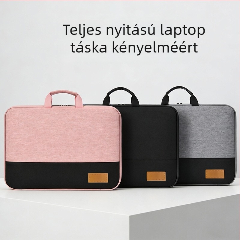 Teljesen nyitható laptop táska – lélegző Oxford anyag, hordtáska-stílusú, uniszex, Junda luggage