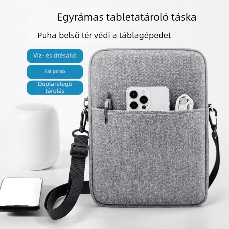 Poliészter táblagép táska, kopásálló és vágásálló, városi egyszerű stílus, uniszex, 2025 tavasz