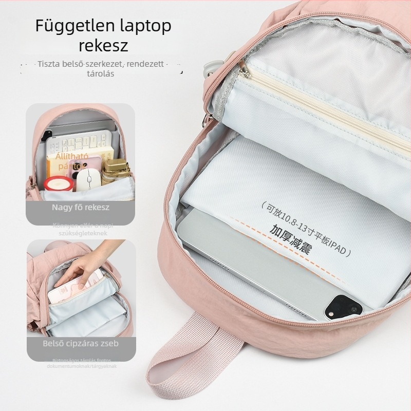 Női tabletáska szabadtéri utazásokhoz, könnyű, vízálló nylon anyagból, keresztpántos válltáska iPadhez