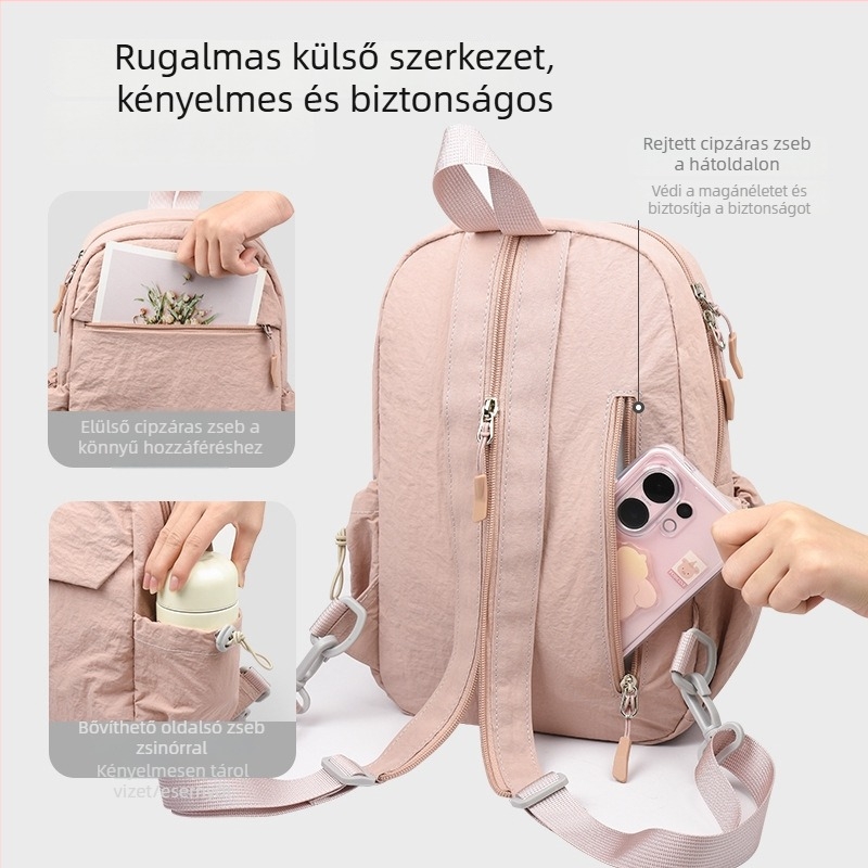 Női tabletáska szabadtéri utazásokhoz, könnyű, vízálló nylon anyagból, keresztpántos válltáska iPadhez