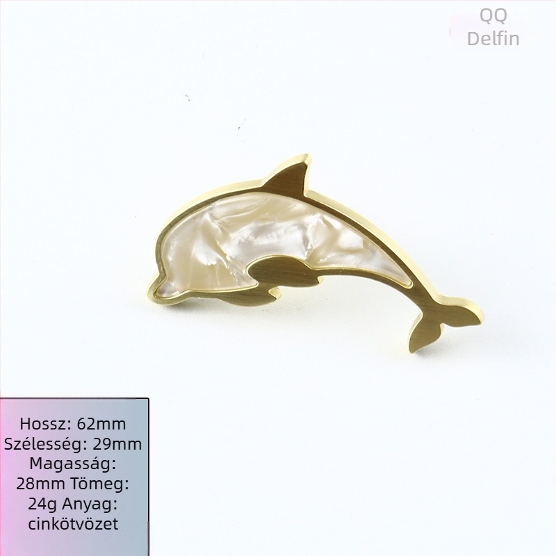 Fiók/szekrényfogantyú – ívelt alakú, cinkötvözet, présöntvény, rejtett rögzítés, modern minimalist stílus