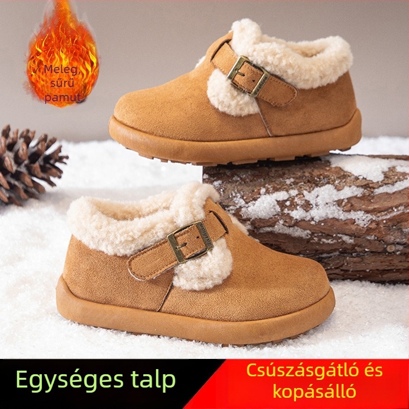 Lányok téli bokacsizmája, szintetikus felső rész, fleece belső, gumírozott talp, csúszásmentes