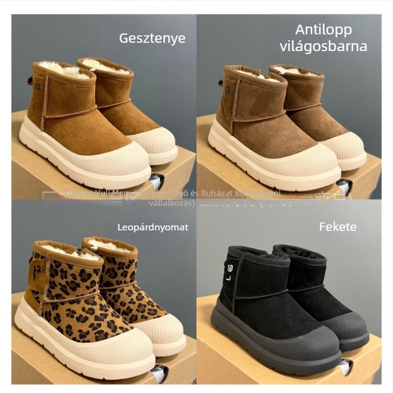 Uniszex hócsizmák puha felső résszel, EVA talppal, slip-on kivitel, 4–16 éveseknek, ősz