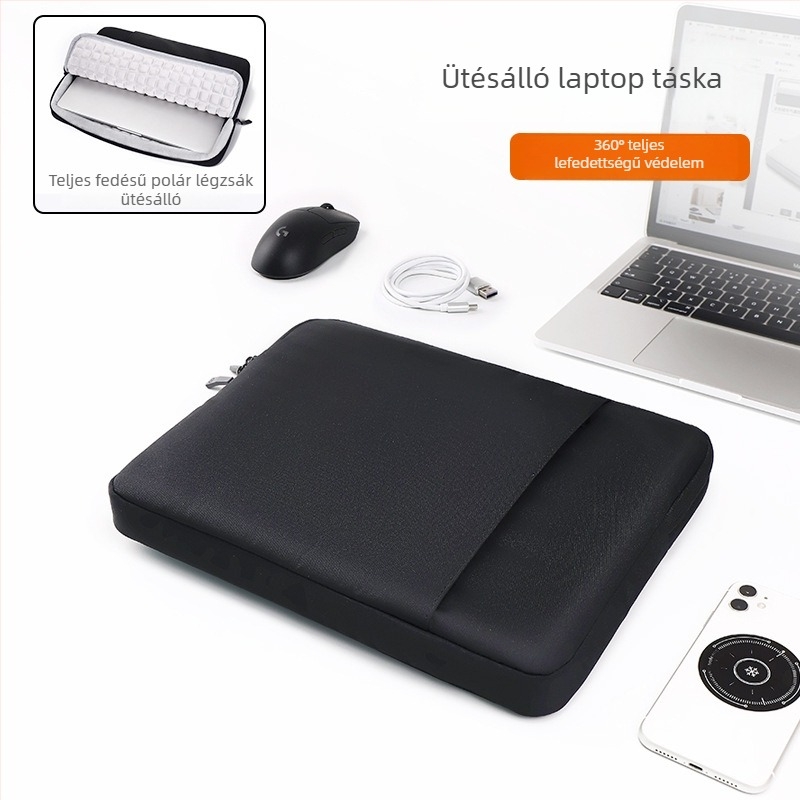 16 hüvelykes laptop tok légpárnás védelemmel, vízálló és kopásálló