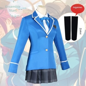 Cosplay iskolai egyenruha készlet Ice Eagle Beidou téma, uniszex, poliészter, anime és szerepjátékokhoz