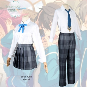 Cosplay iskolai egyenruha készlet Ice Eagle Beidou téma, uniszex, poliészter, anime és szerepjátékokhoz