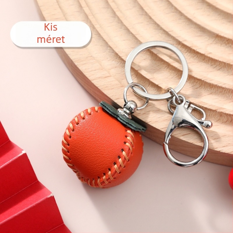 Everything goes well pendant — bőr kulcstartó medál kínai stílusban, ajándékhoz ideális