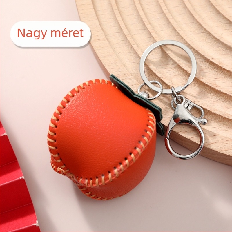 Everything goes well pendant — bőr kulcstartó medál kínai stílusban, ajándékhoz ideális