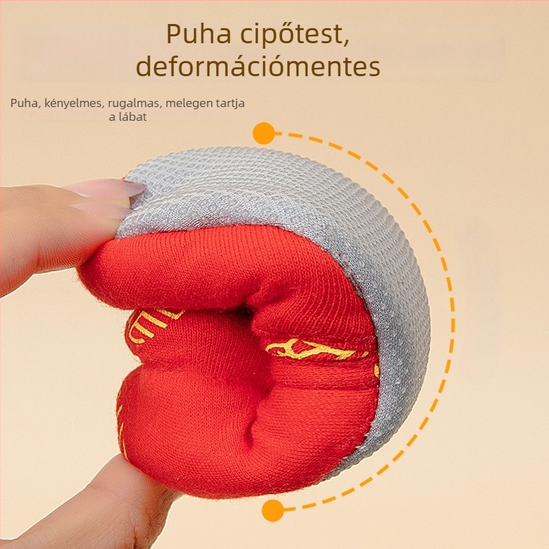 Csecsemő puha talpú textilcipő fleece béléssel, csúszásmentes talppal, uniszex, 6–12 hónapos korosztálynak