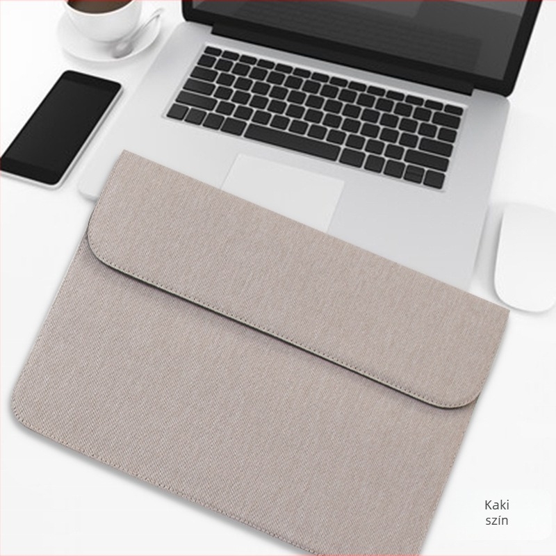 Notebook belső táska párnázott béléses, Oxford anyagból, mágneses zárással, vízálló és kopásálló, laptopokhoz és tabletekhez