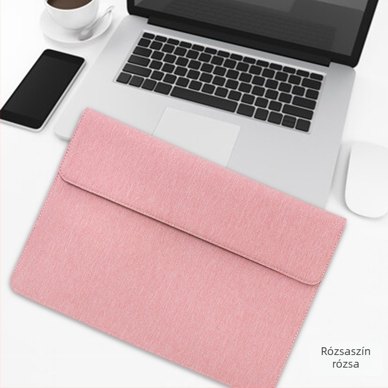 Notebook belső táska párnázott béléses, Oxford anyagból, mágneses zárással, vízálló és kopásálló, laptopokhoz és tabletekhez